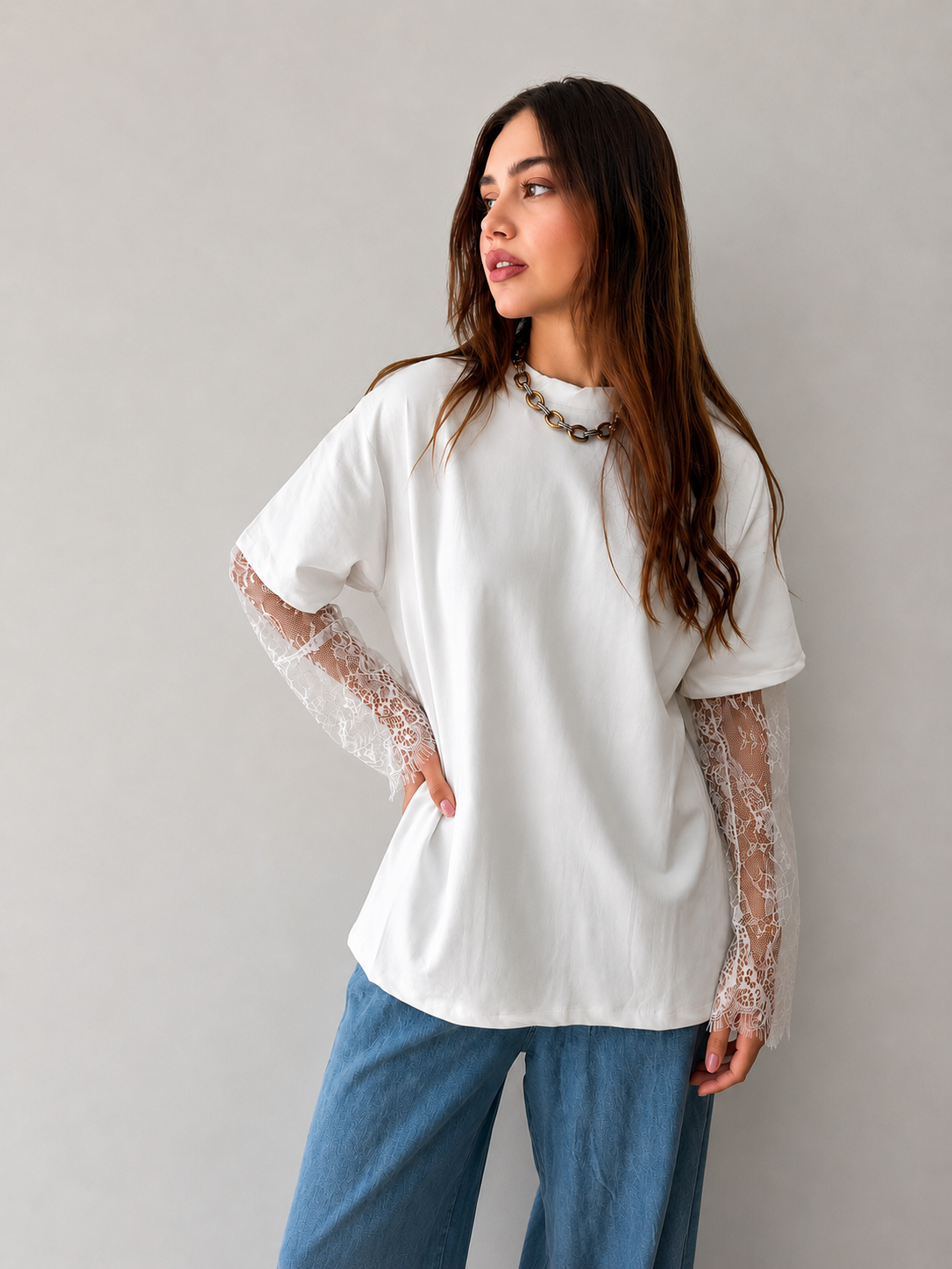 Lace tee