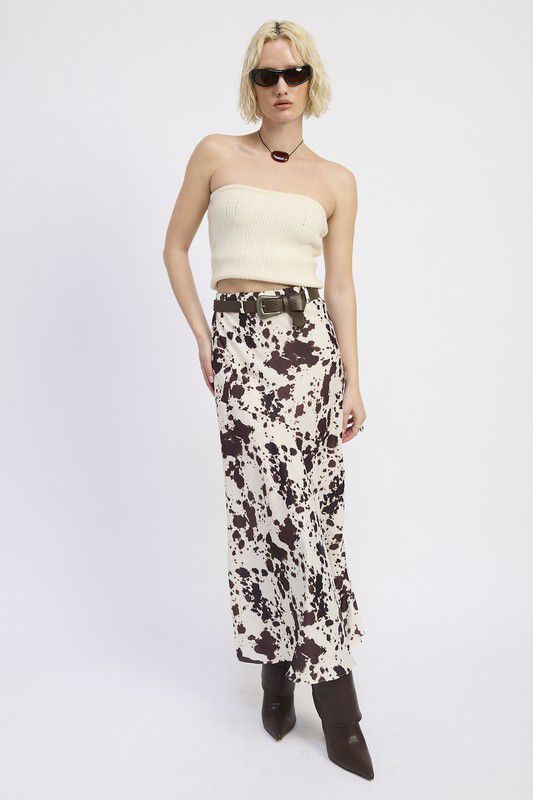MAXI FALDA COW PRINT