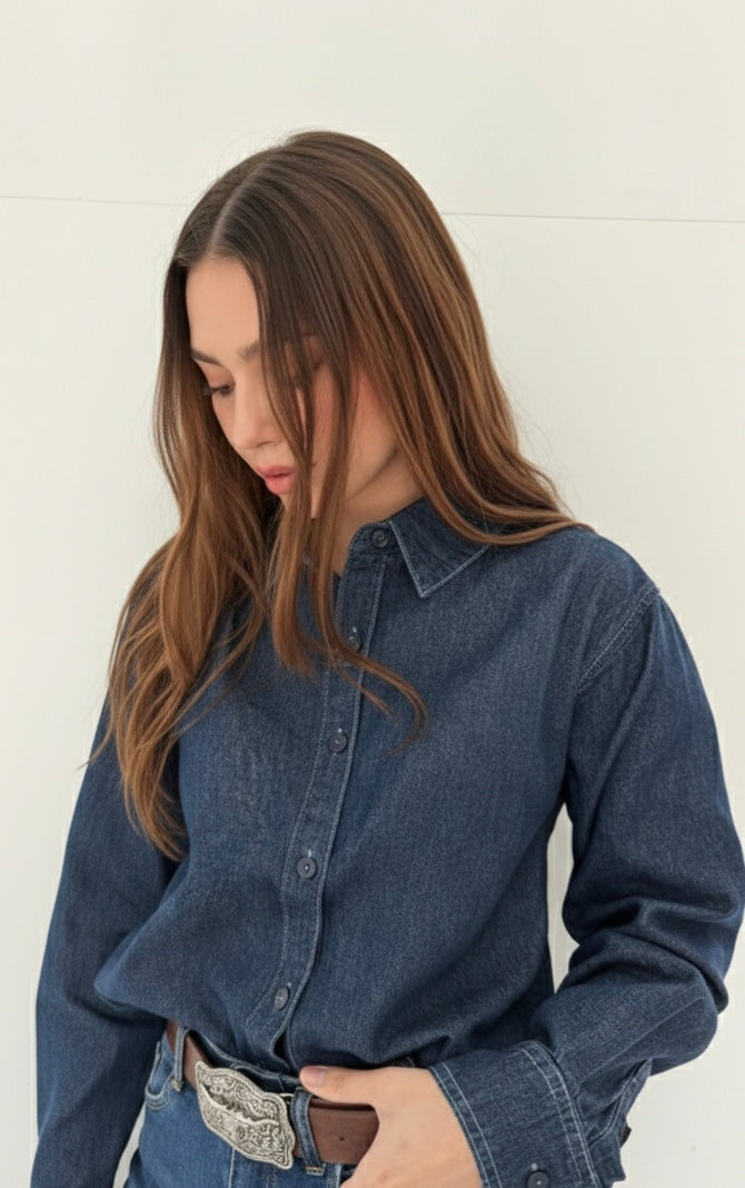 CAMISA CORTA DE MANGA LARGA