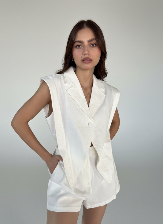 Jumpsuit denim blanco