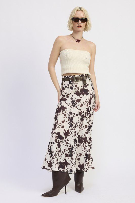 MAXI FALDA COW PRINT