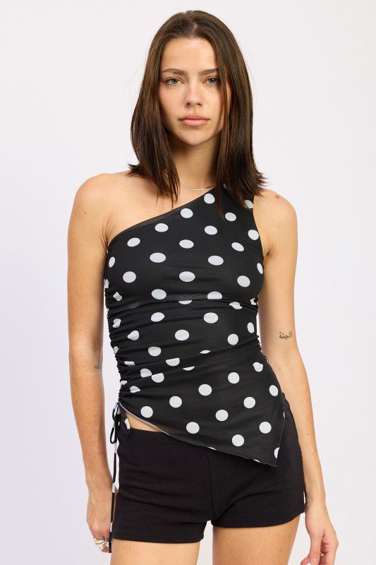 TOP HOMBRO POLKA DOT
