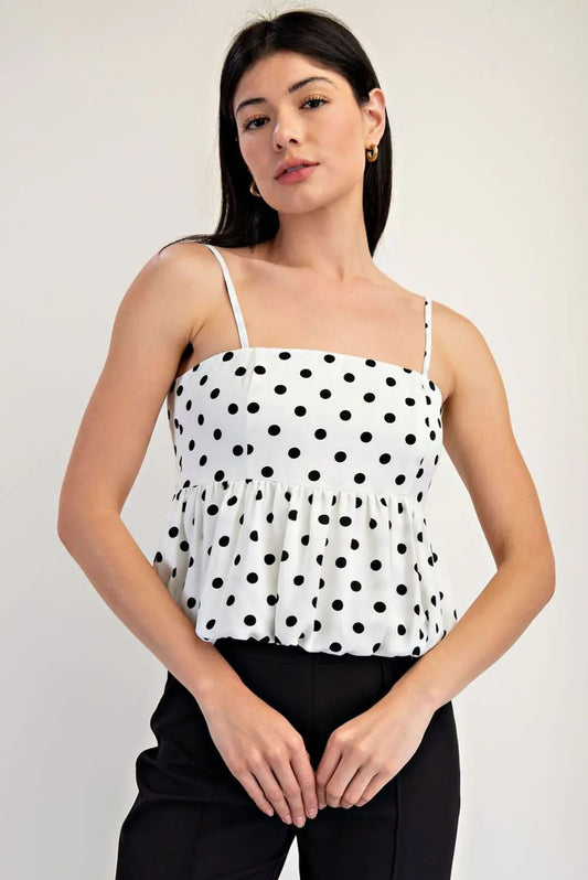 TOP POLKA DOT W&B